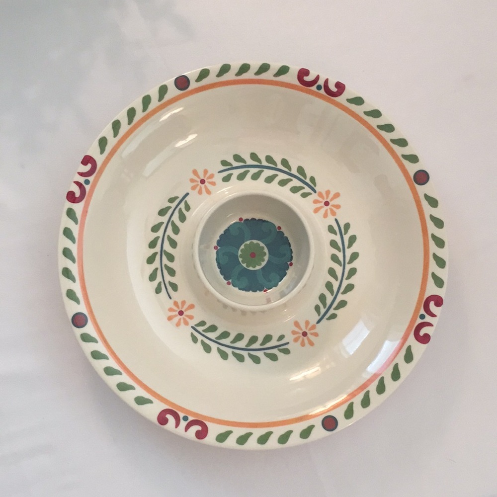 Colorful Melamine Chip & Dip Tray - Picture 8 of 8